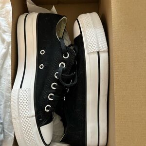 Converse Chuck Taylor All Star Lift Platform WOMEN'S LOW TOP SHOE Black 7.5